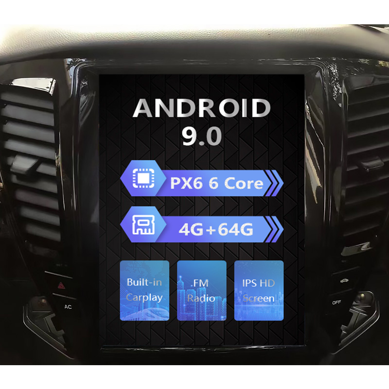 Mitsubishi Pajero 2017 Tesla style 10.4 inch Android Car DVD Player 